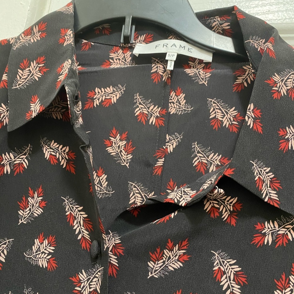 Frame Ruffle Silk Dress - Picture 3 of 4